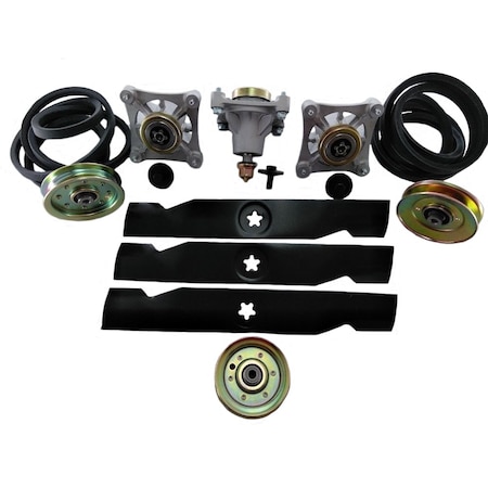 Aic Replacement Parts Lawn Mower Deck Parts Rebuild Kit fits Sears Craftsman GT5000 48 11014-BELTSBLADES&PULLEYS